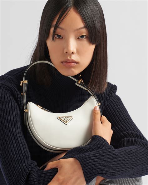 prada arqué leather mini shoulder bag